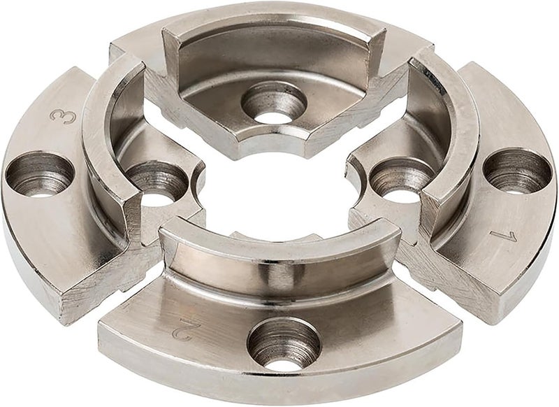 BMTURNING BMT-JS50N 50mm Dovetail Jaws for Woodturning Lathe Chucks, Extended and reverse dovetails handle both bowls and spindle workpieces, Compatible with Super NOVA 2, G3. - Image 1